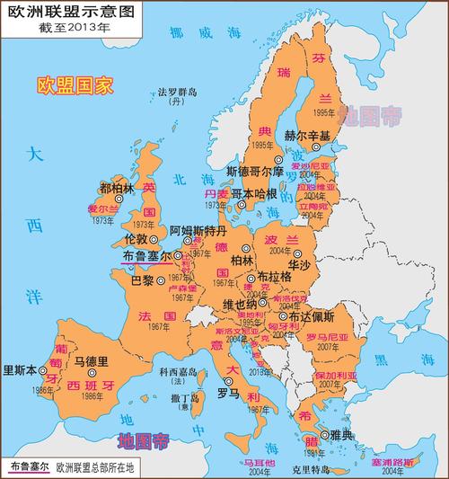 欧盟地图