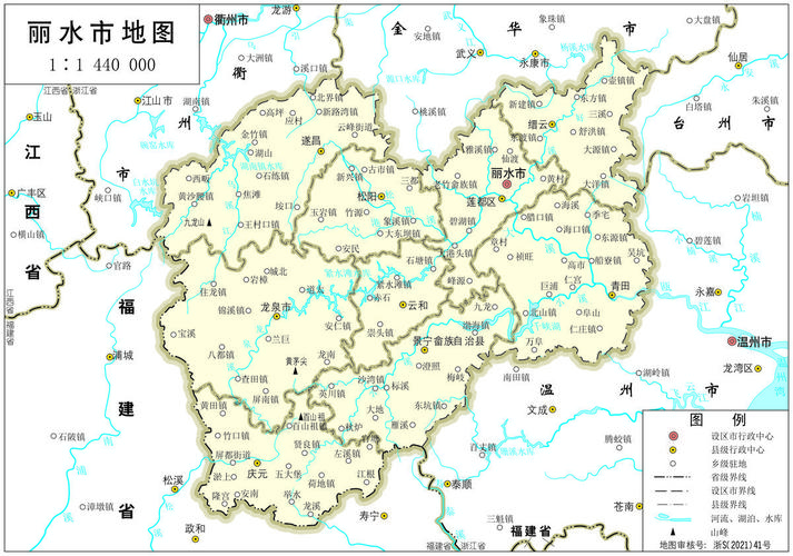 浙江省丽水市地图全图